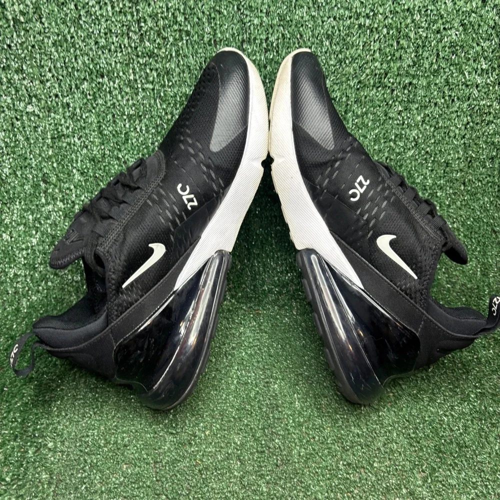 Nike Air Max 270 AH8050-002 Mesh Athletic Lifestyle Sneaker Black Mens Size 9.5